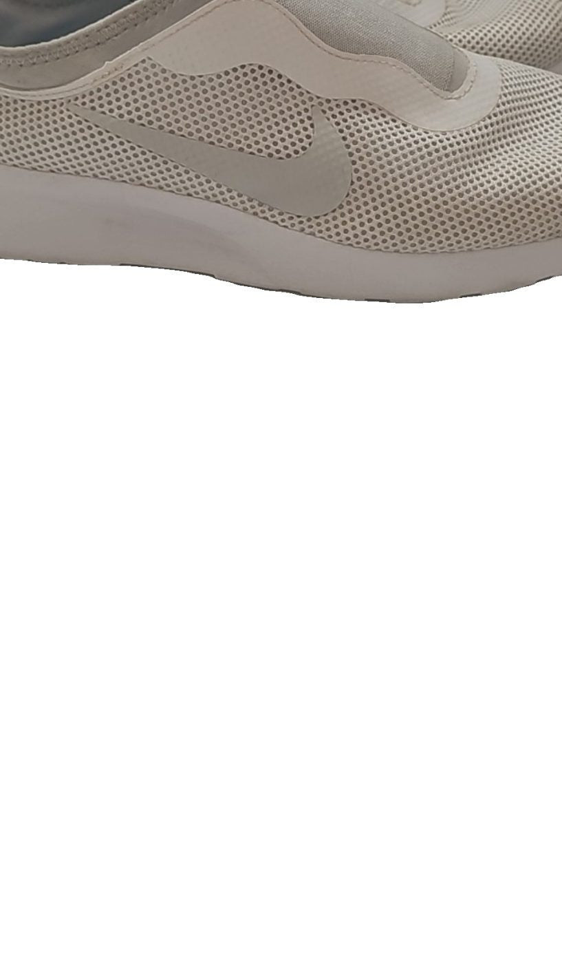 Nike slip-on trainers light grey mesh upper with branding on tongue and heel.